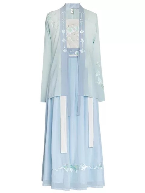 池夏芳华:百合原创正品汉服改良汉服宋制齐腰...