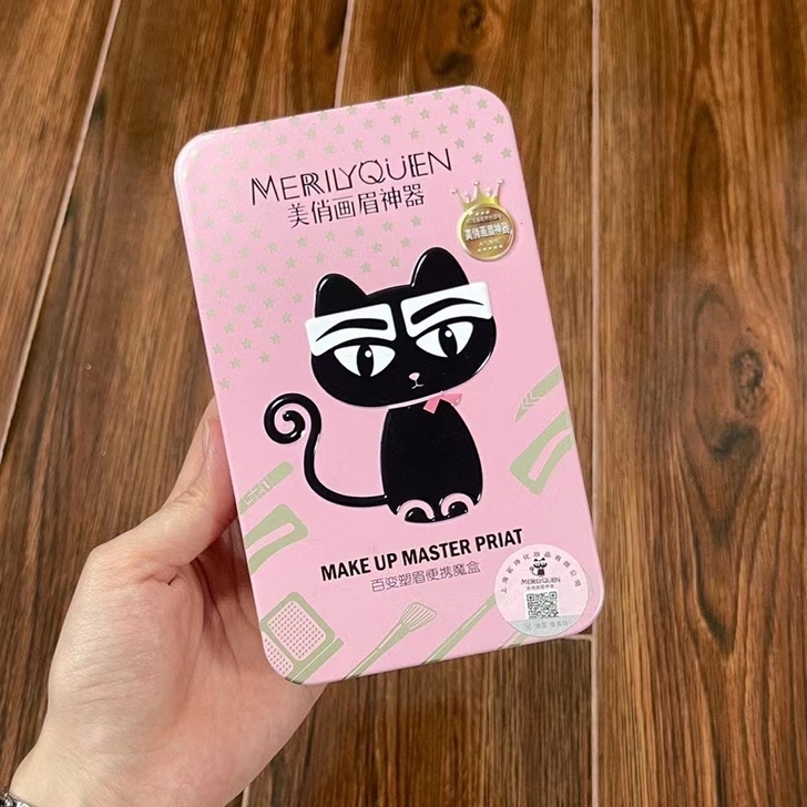 美俏眉画眉神器！猫咪小套盒，一盒三色眉粉（...