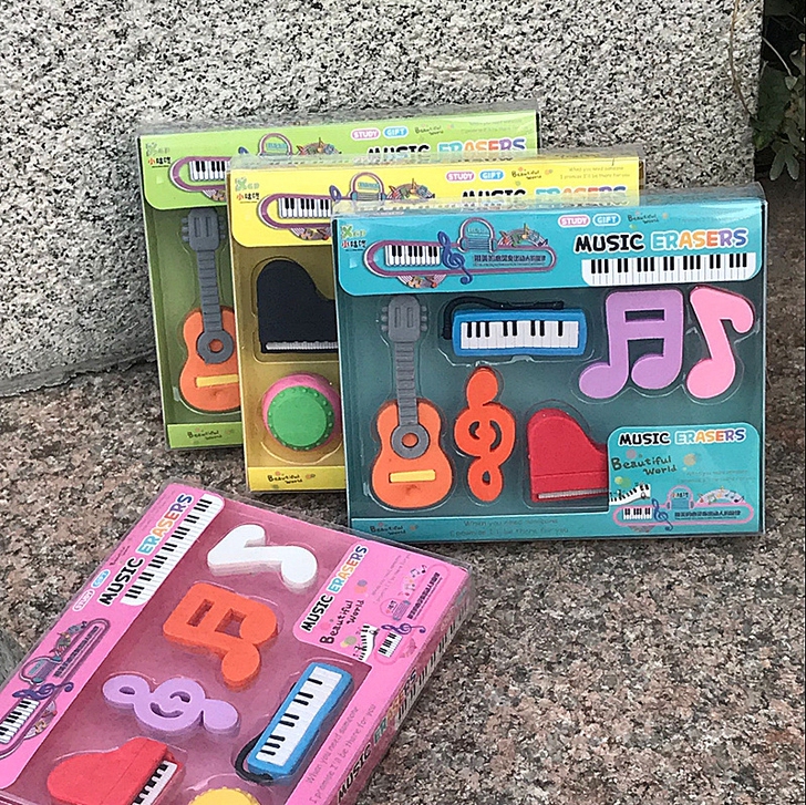 新年礼物男女儿童学生幼儿园生日造型橡皮擦音...
