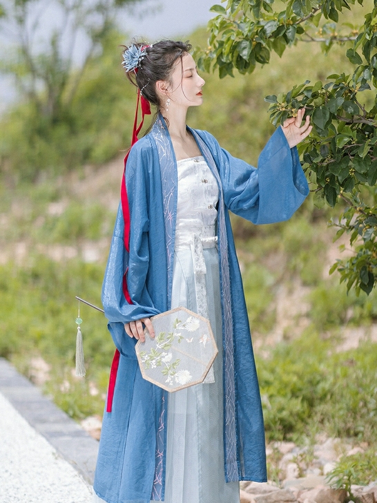 池夏 仲夏夜之梦:瑶光 宋制纯色长褙子多色...