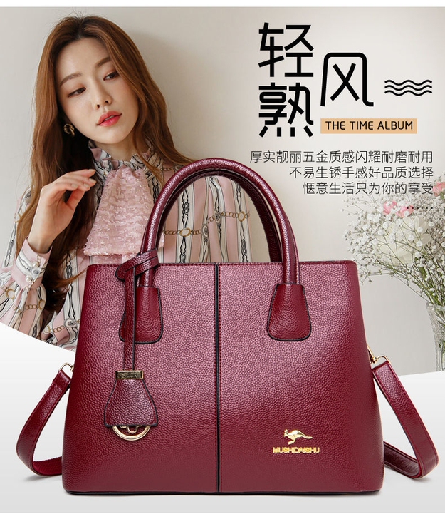 【真皮女包头层牛皮】手提包单肩包斜挎包女士...