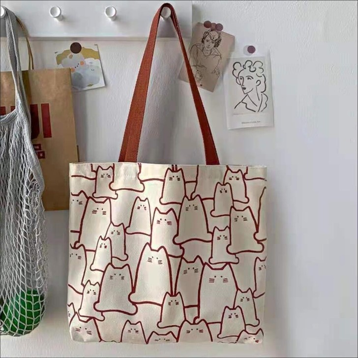 【包邮8.6元大容量帆布包】百搭文艺范大学...