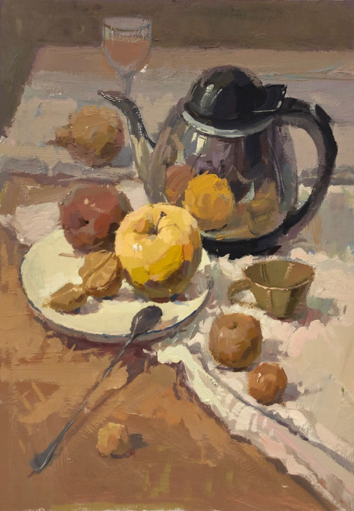 色彩，高考广东色彩作品，4开水粉画成品，签...