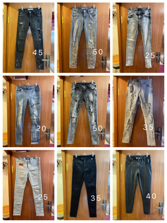 牛仔裤大集合！！清衣柜，全部低价出。小脚牛...