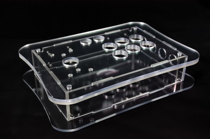 街机摇杆框体亚克力框壳DIY游戏手机摇杆框...