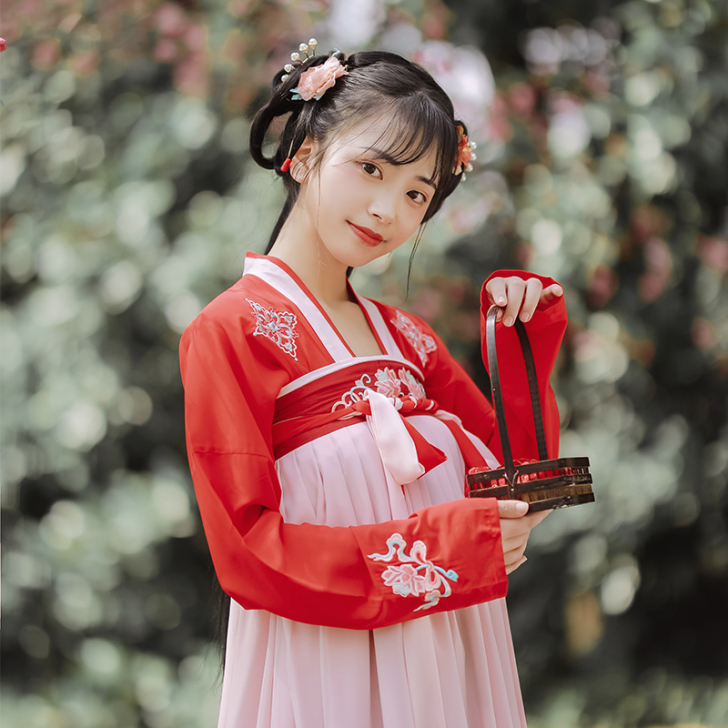 池夏 菩提:莲瑟 原创改良汉服唐制齐胸襦裙...