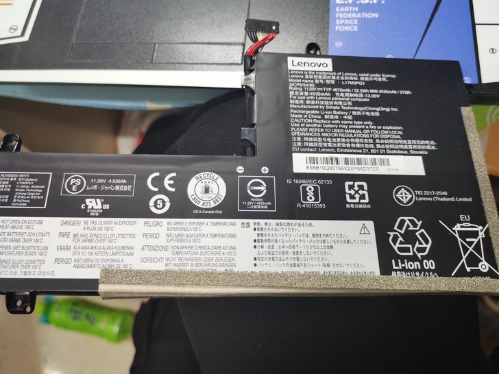 联想y7000电脑电池2018款，自己电脑...