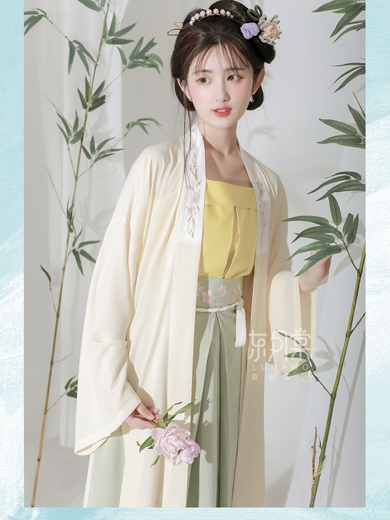 东月棠【清风笺】原创宋制汉服三件套春夏季中...