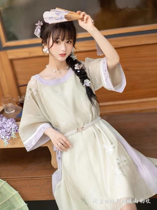 淡坑出 池夏 汉服元素 玉海棠