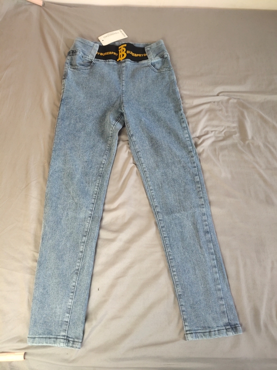 秋季jeans锥形裤33码小脚裤复古高腰牛...