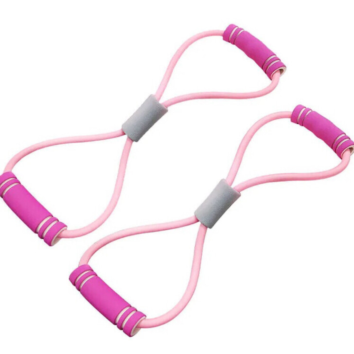 8字拉力器家用健身弹力带瑜伽绳减肥瘦身脚蹬...