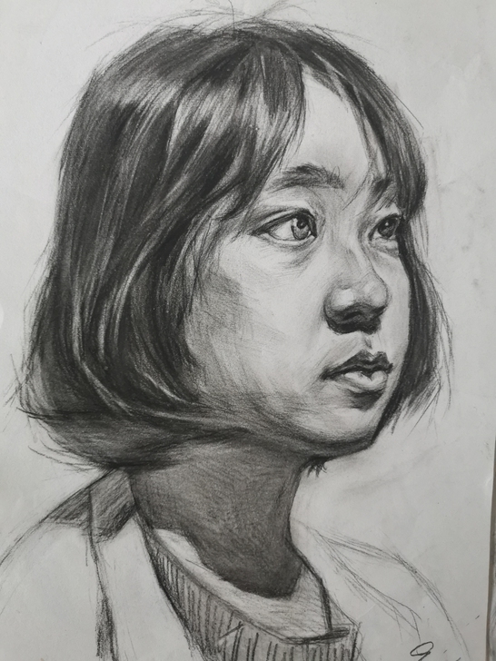 卖画，现成的速写，这是以前画的，还有人像，...