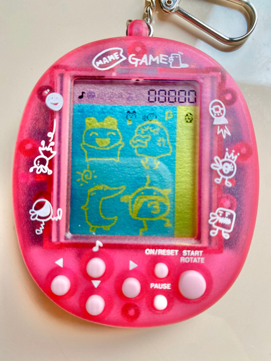 拓麻歌子樱花荧光粉 掌机 电子宠物 消消乐