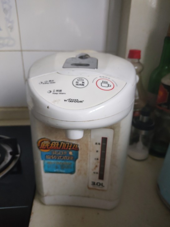 电热水瓶，3l，不锈钢内胆带保温，按键自动...
