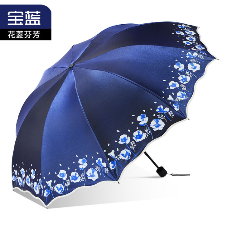天堂伞加大加固黑胶遮阳伞加厚防晒防紫外线双...