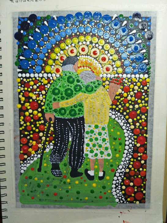 1m*1.3m黑色油画布