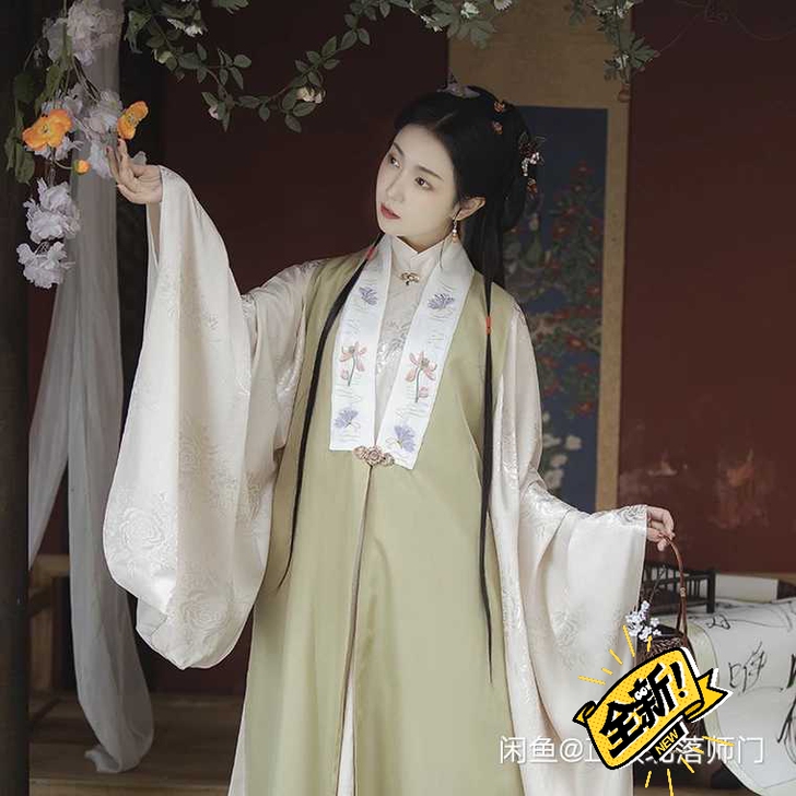 汉服比甲卿如故甘草黄比甲m码全新包邮。比较...