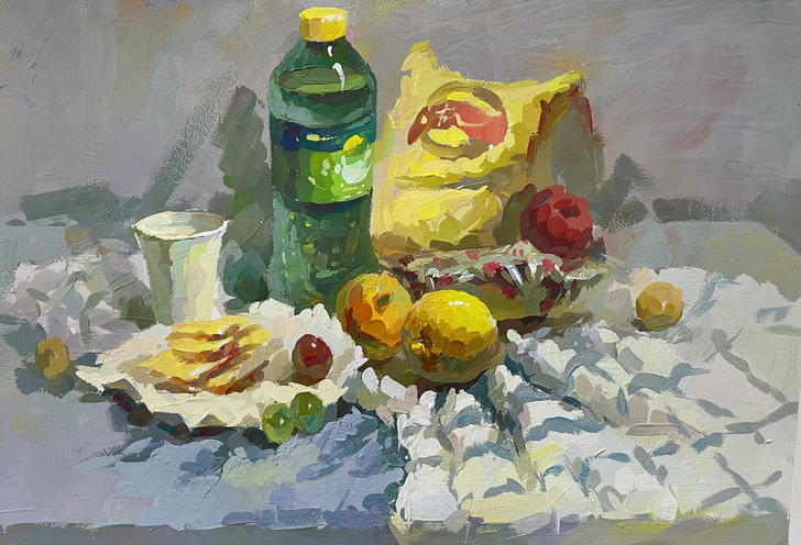 色彩 水粉画成品作品 精品画 色彩 水粉画...