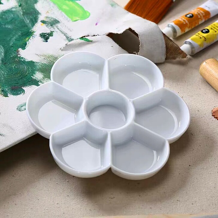 水粉调色盘国画调色盘透明水彩调色盘塑料材质...
