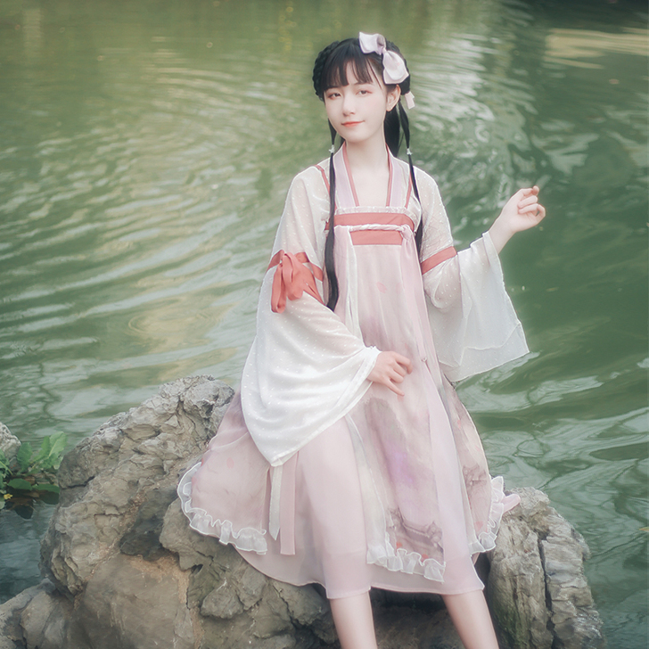 噗叽:流岚 池夏原创设计改良汉服汉元素齐胸...