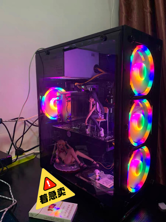 本人急转一套吃鸡电脑。台式电脑主机50万分...
