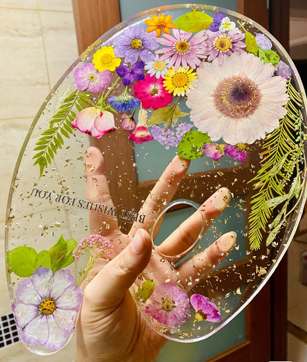 干花调色盘滴胶调色盘调色板美术用品