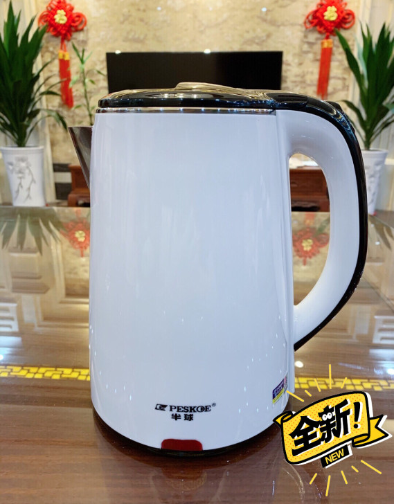 全新大容量双层不锈钢烧水壶泡茶自动断电家用...