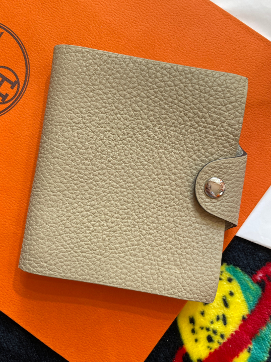 Hermes爱马仕中古牛皮手帐笔记本记事本...