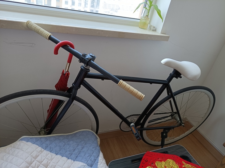 死飞自行车，95新，轱辘都干净在家放的，金...