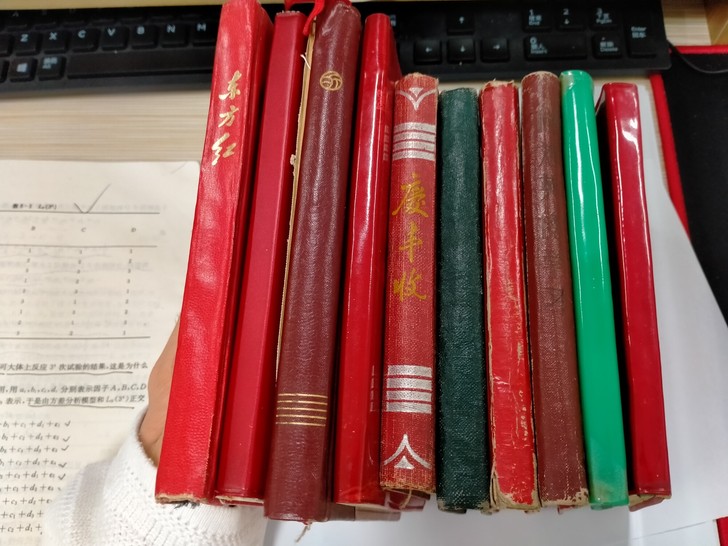 六七十年代精美笔记本，东方红，为人民服务，...