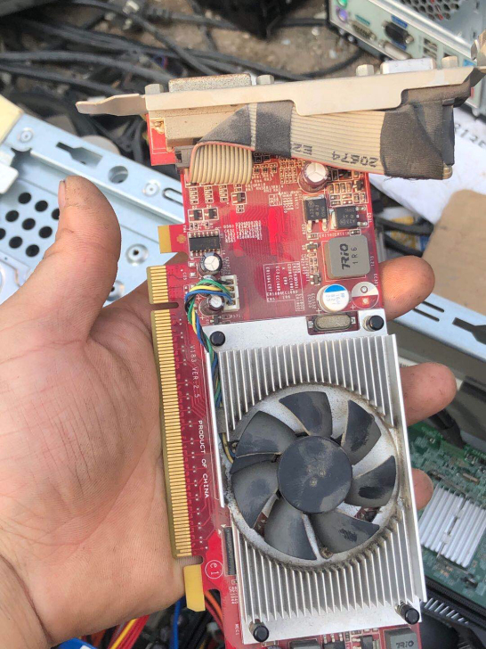 电脑配件显卡，惠普拆了微星405  亮机卡...