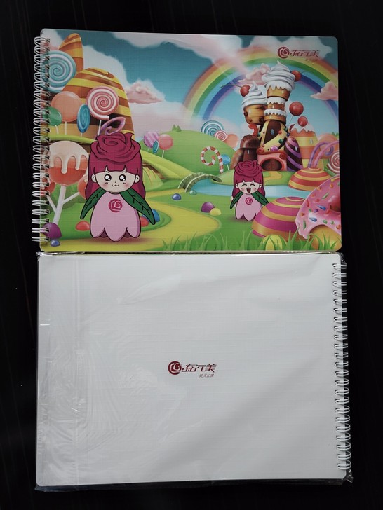 流行美A4加厚卡通素描本可爱手绘图画本涂鸦...