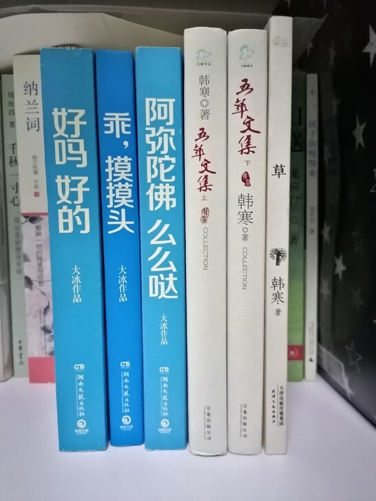 大冰三本书  韩寒五年文集 杂文集草