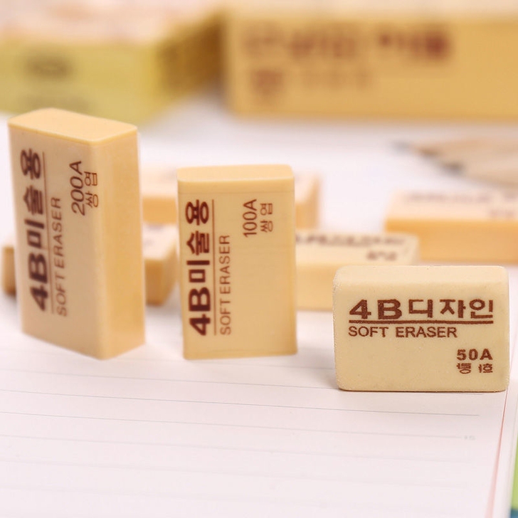 文具批发小学生擦盒装大块儿童考试专用像皮擦...