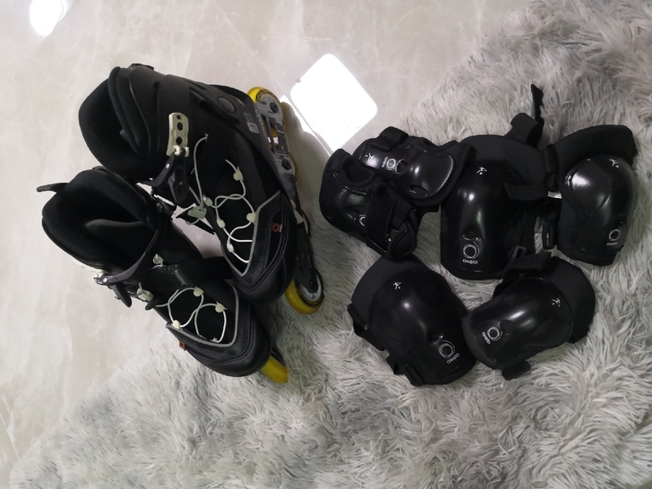 几乎全新迪卡侬轮滑,37-40码,全套全新...