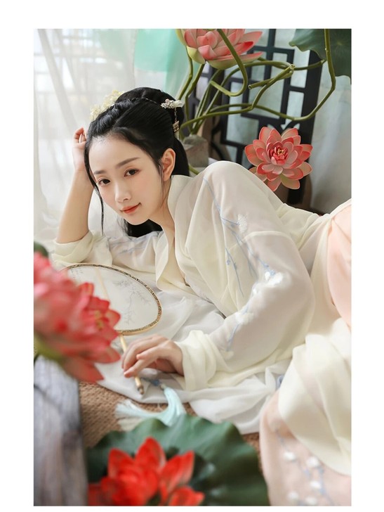 重回汉唐旧忆原创正品汉服女款中国风长褙子4...