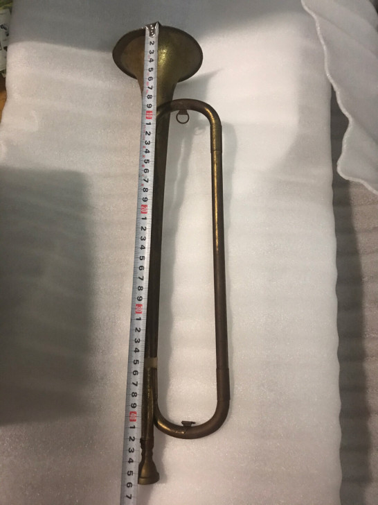 小铜喇叭。小号。有点年纪，应该是80到90...