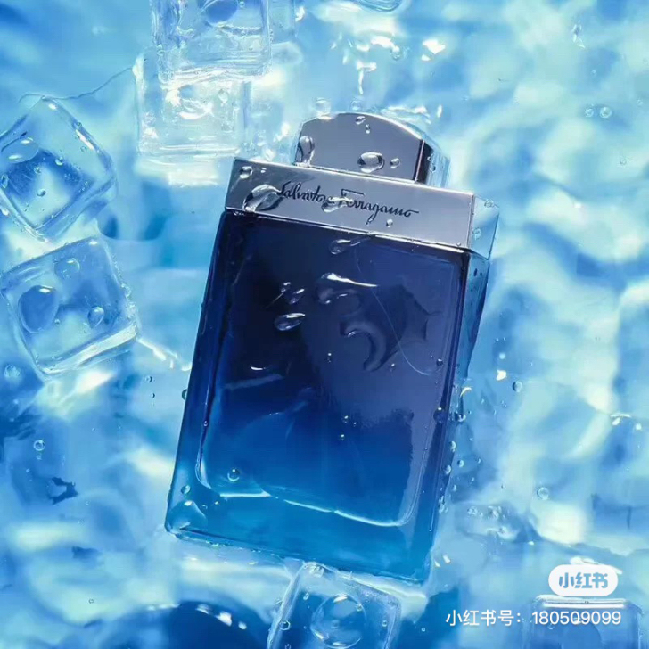 全新 简装 Ferragamo蓝色经典男士...