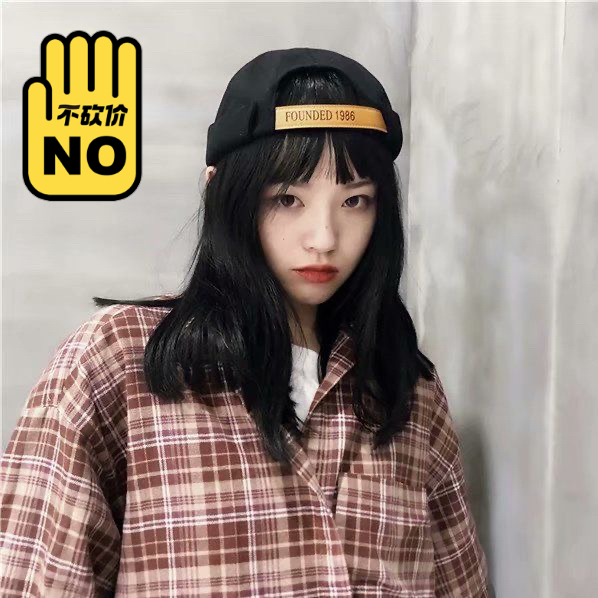 全新瓜皮帽 1986 黑色 米色 卡其 头...