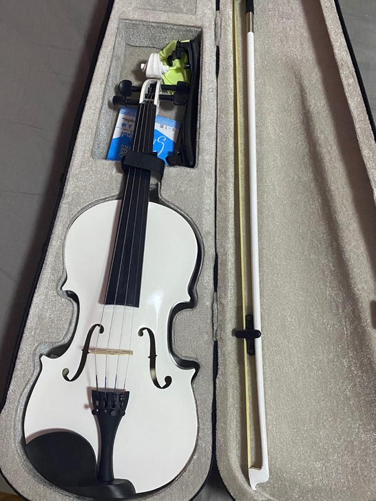 四分之四 初学入门新手小提琴 白色 全新 ...