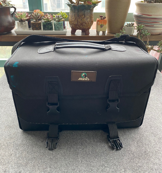 马利大码布艺水粉工具箱美术水粉颜料箱绘画箱...