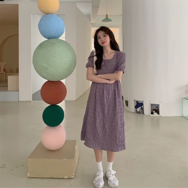 【清仓处理！！】裙子女夏2021新款桔梗初...