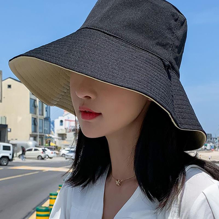 8.6元促销遮阳帽女渔夫帽女春夏日系双面遮...