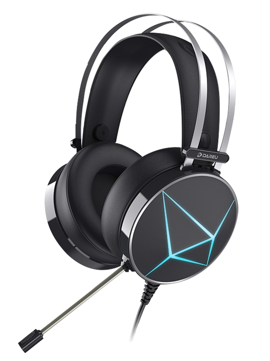 达尔优eh722黑色游戏电竞头戴式耳机吃鸡...