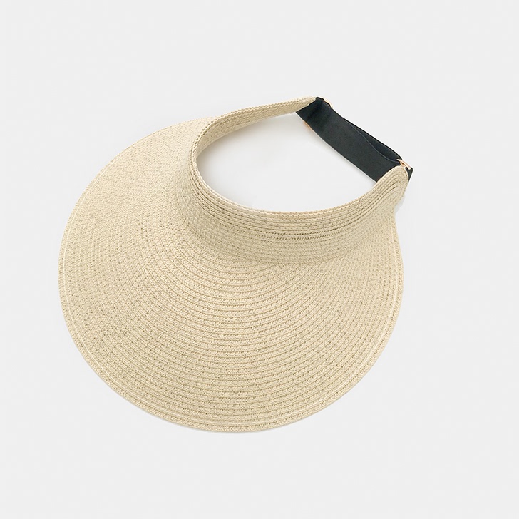 K姐 可折叠草辫空顶帽 两色选韩版夏天出游防晒太##amp；hellip；