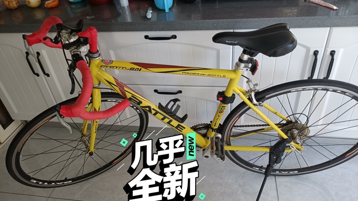 邦德富士达公路赛车,前后轮快拆。铝合金车架...