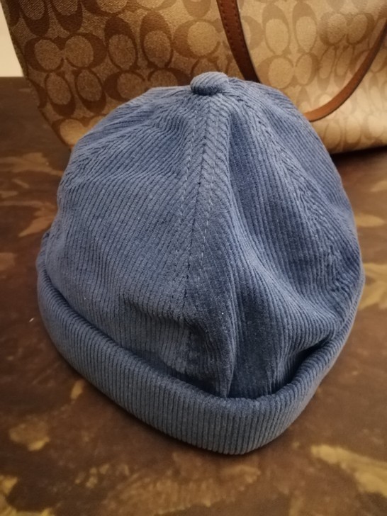 地主帽，瓜皮帽，全新，给钱就卖！蓝色，灯芯绒