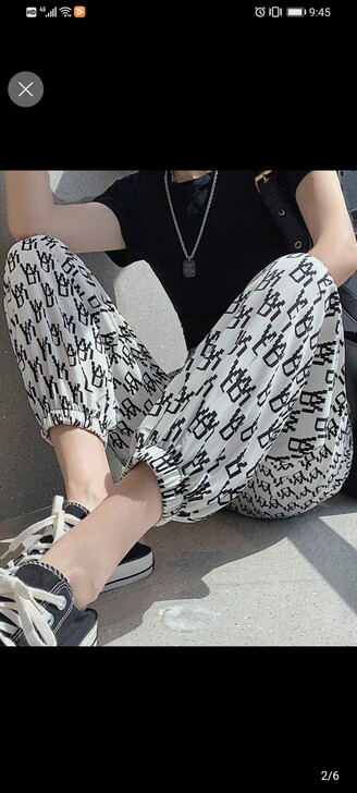 裤子女  雪纺的  今年爆款