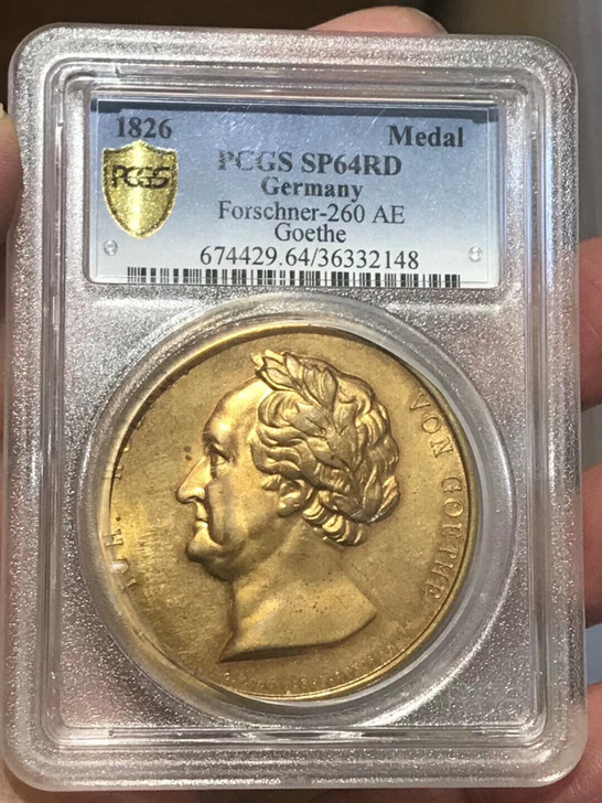 PCGS  SP64RD 德国1826年著...