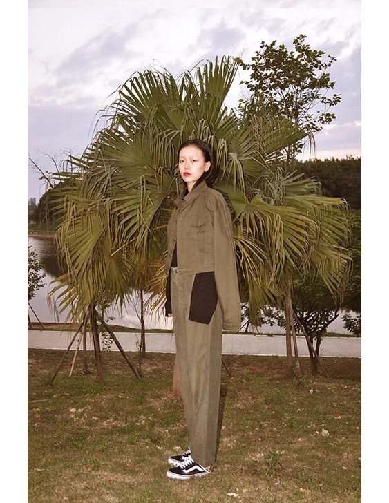 Or unspoken self 军绿工装裤